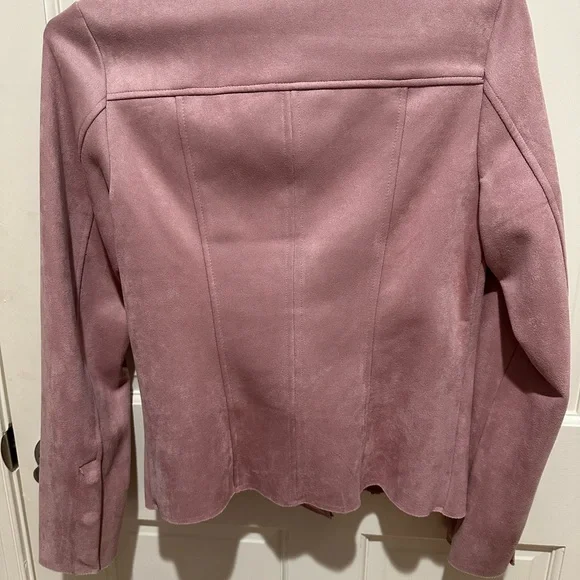 Kut from the Kloth Women's Pink Jacket, Faux Suede, Size S - Picture 3 of 5